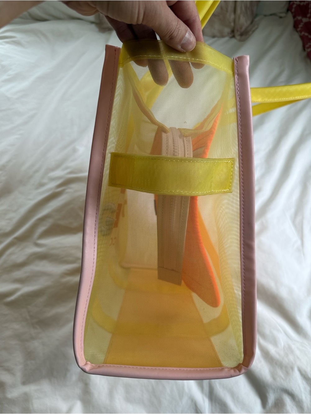Marc Jacobs Yellow/Multi Mesh Large Traveler Tote - Picture 6 of 12